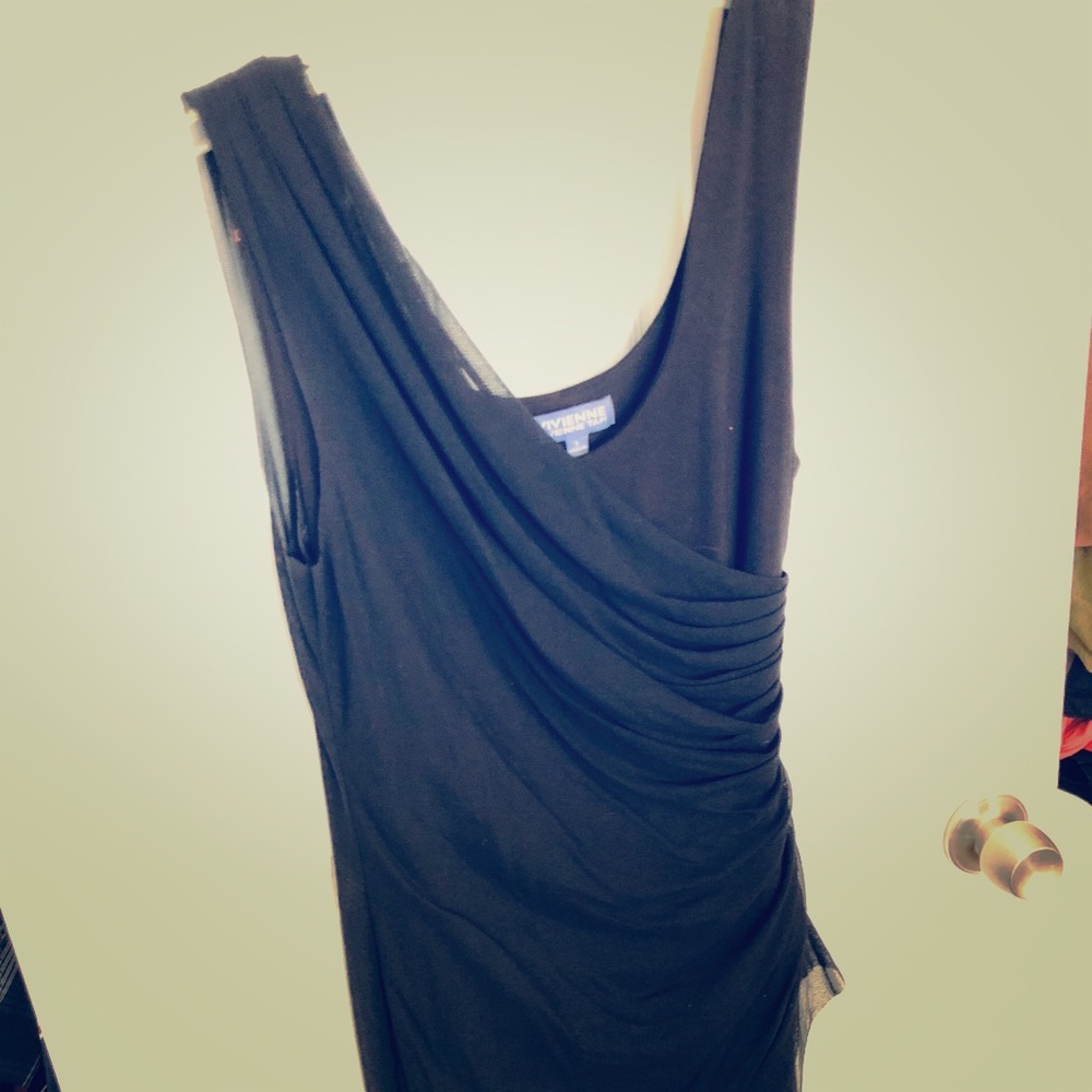 Vivienne Tam ruched black dress